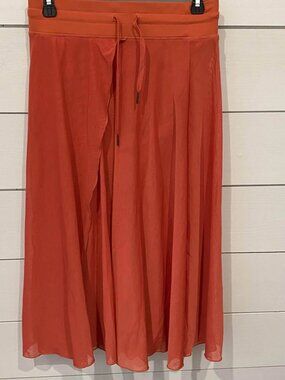 Orange peach pink Halara skirt